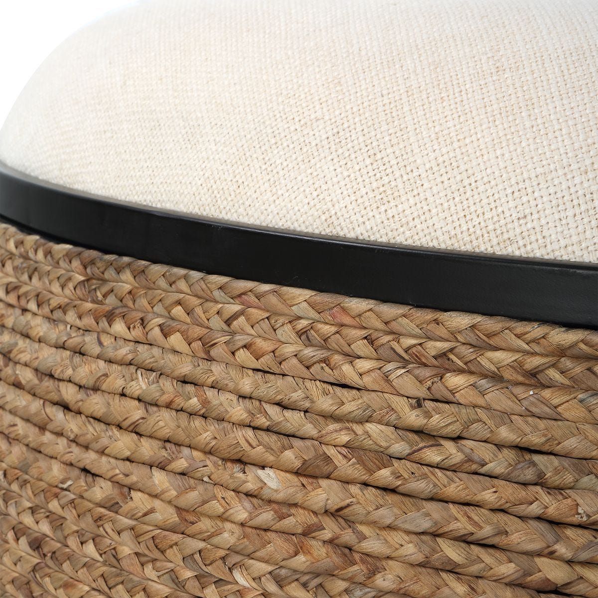 Island Ottoman, Large Round – Furniture by Uttermost | Sutter & Vale