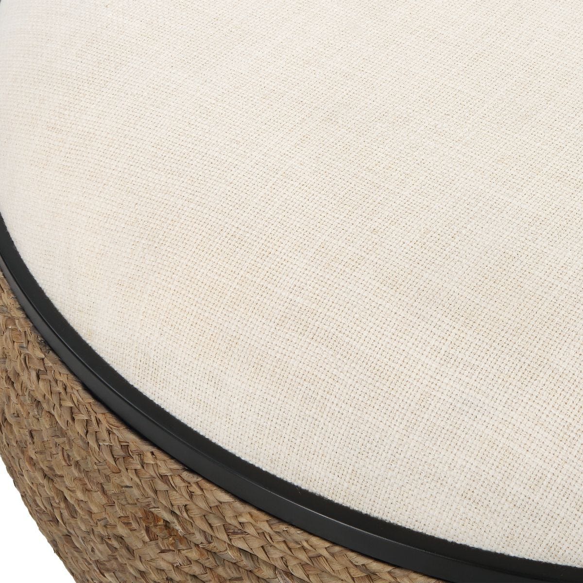 Island Ottoman, Large Round – Furniture by Uttermost | Sutter & Vale
