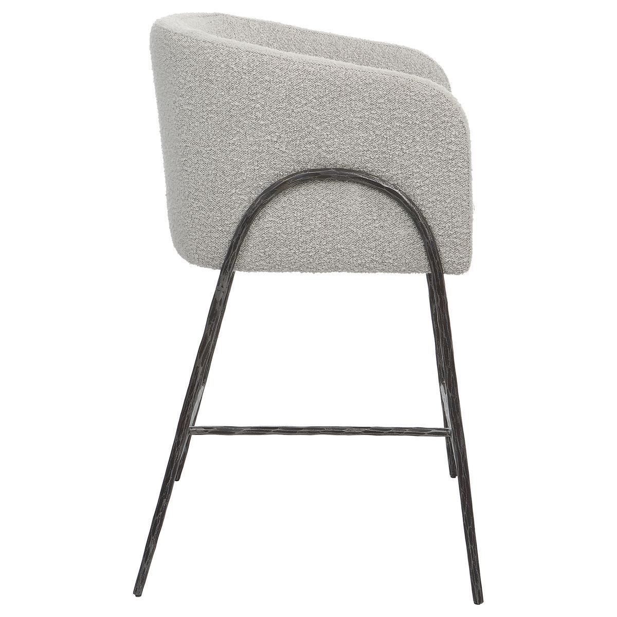 Jacobsen Counter Stool, Gray – Furniture by Uttermost | Sutter & Vale