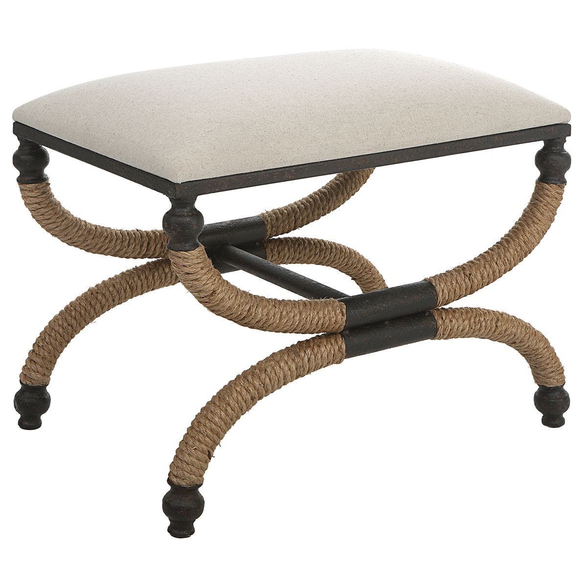 Icaria Small Bench – Furniture by Uttermost | Sutter & Vale