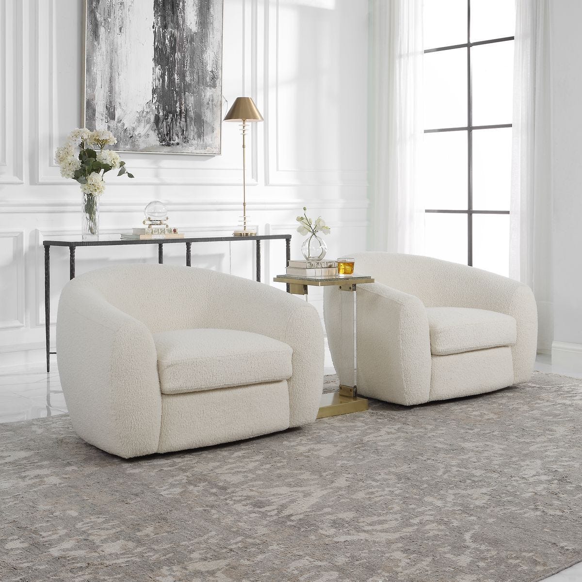 Capra Swivel Chair – Furniture by Uttermost | Sutter & Vale
