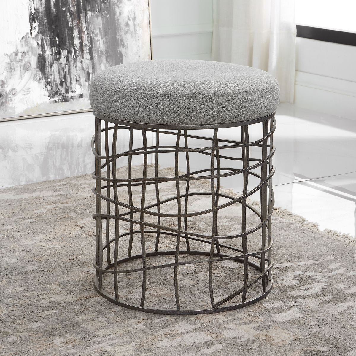 Carnival Accent Stool – Furniture by Uttermost | Sutter & Vale