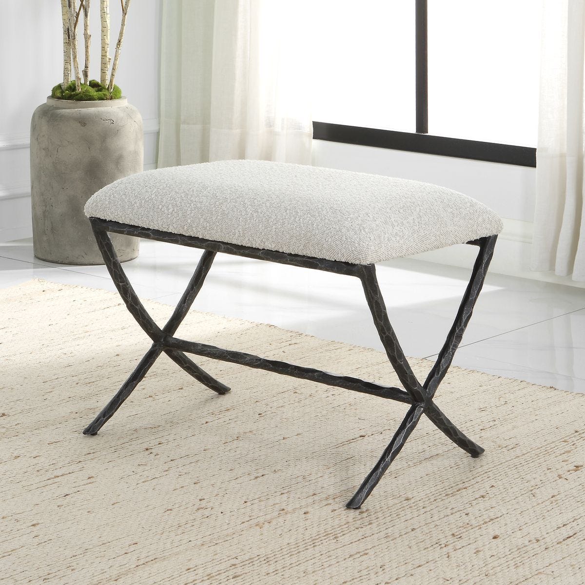 Brisby Small Bench – Furniture by Uttermost | Sutter & Vale
