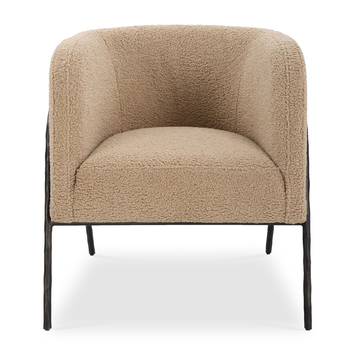Jacobsen Accent Chair, Latte Shearling – Furniture by Uttermost | Sutter & Vale