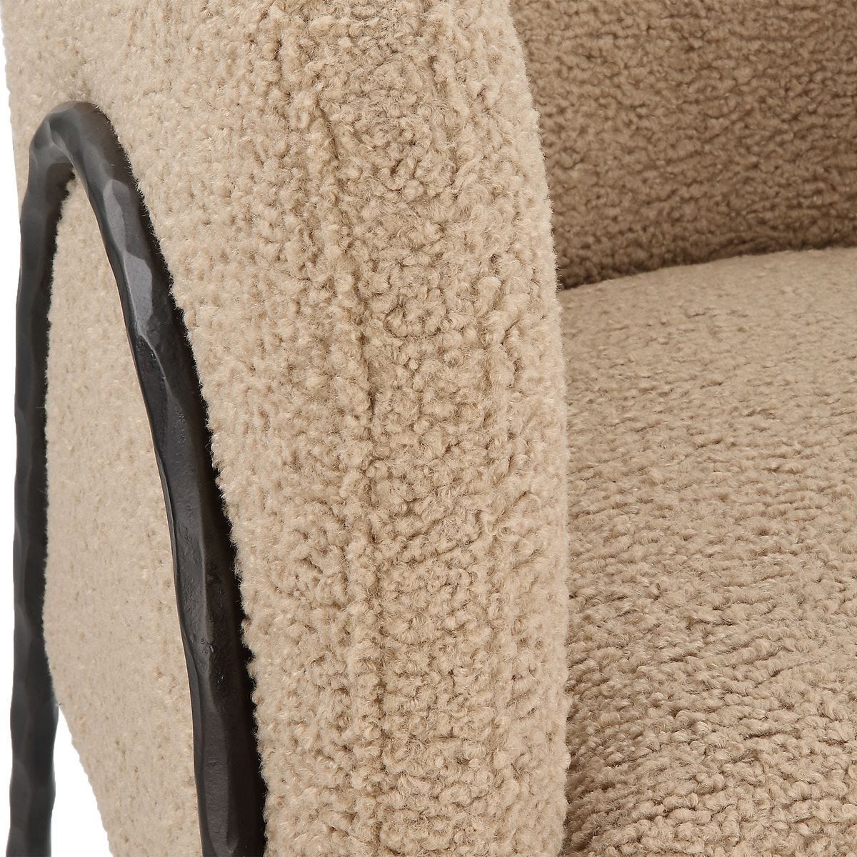 Jacobsen Accent Chair, Latte Shearling – Furniture by Uttermost | Sutter & Vale