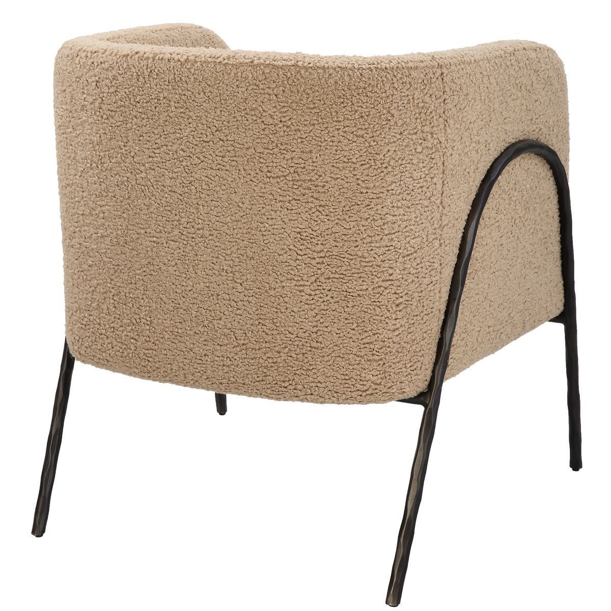 Jacobsen Accent Chair, Latte Shearling – Furniture by Uttermost | Sutter & Vale