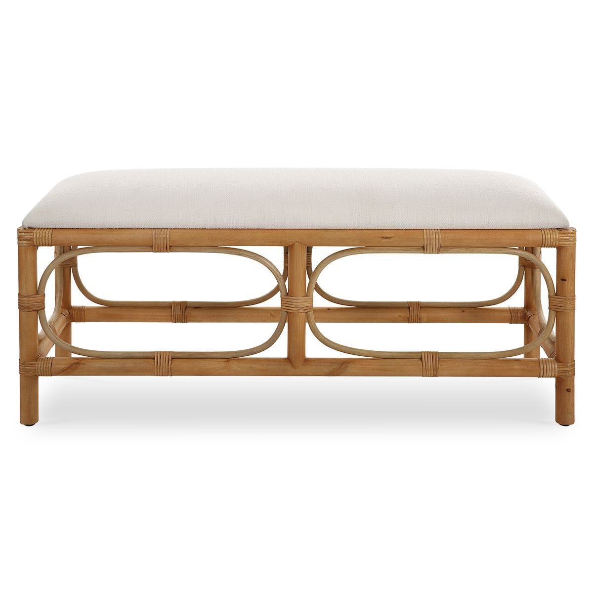 Laguna Bench, White – Furniture by Uttermost | Sutter & Vale