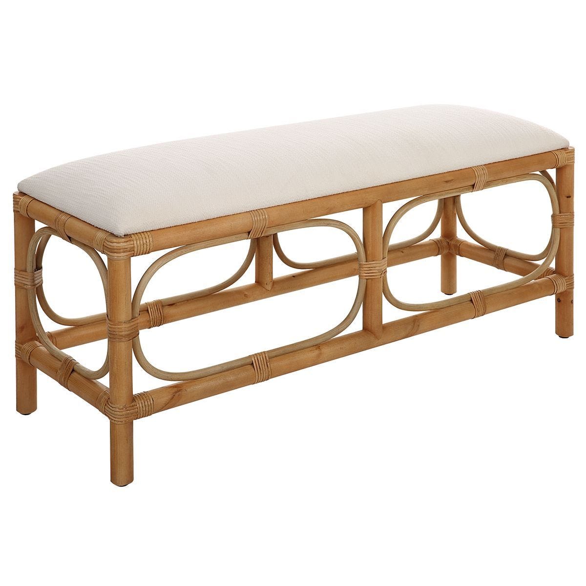Laguna Bench, White – Furniture by Uttermost | Sutter & Vale