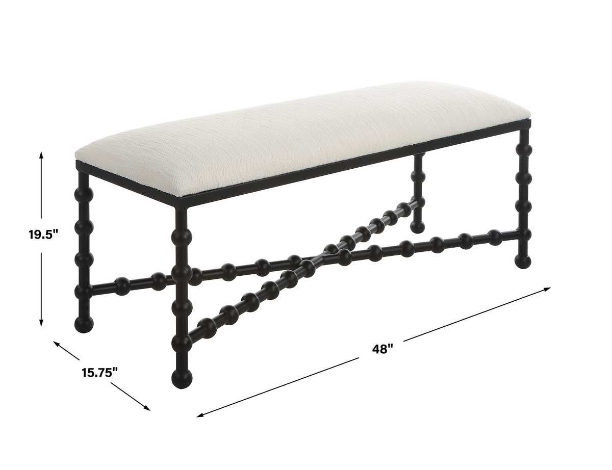Iron Drops Bench – Furniture by Uttermost | Sutter & Vale