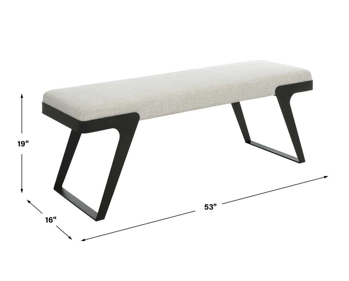 Hover Bench – Furniture by Uttermost | Sutter & Vale
