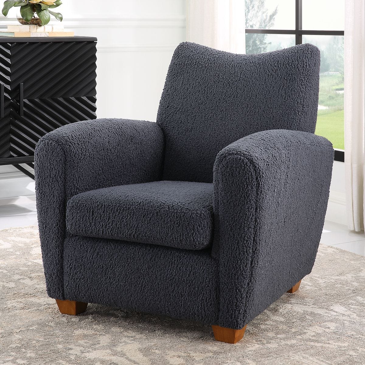 Teddy Accent Chair, Slate – Furniture by Uttermost | Sutter & Vale