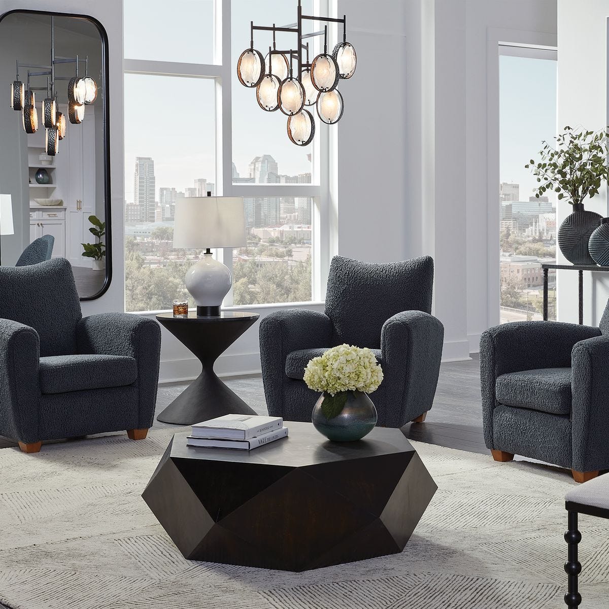 Teddy Accent Chair, Slate – Furniture by Uttermost | Sutter & Vale