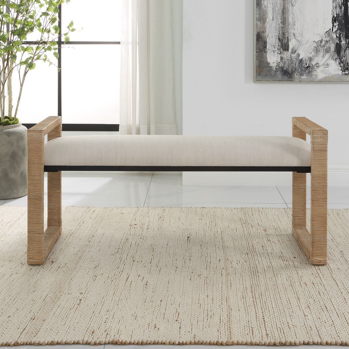 Areca Bench – Furniture by Uttermost | Sutter & Vale