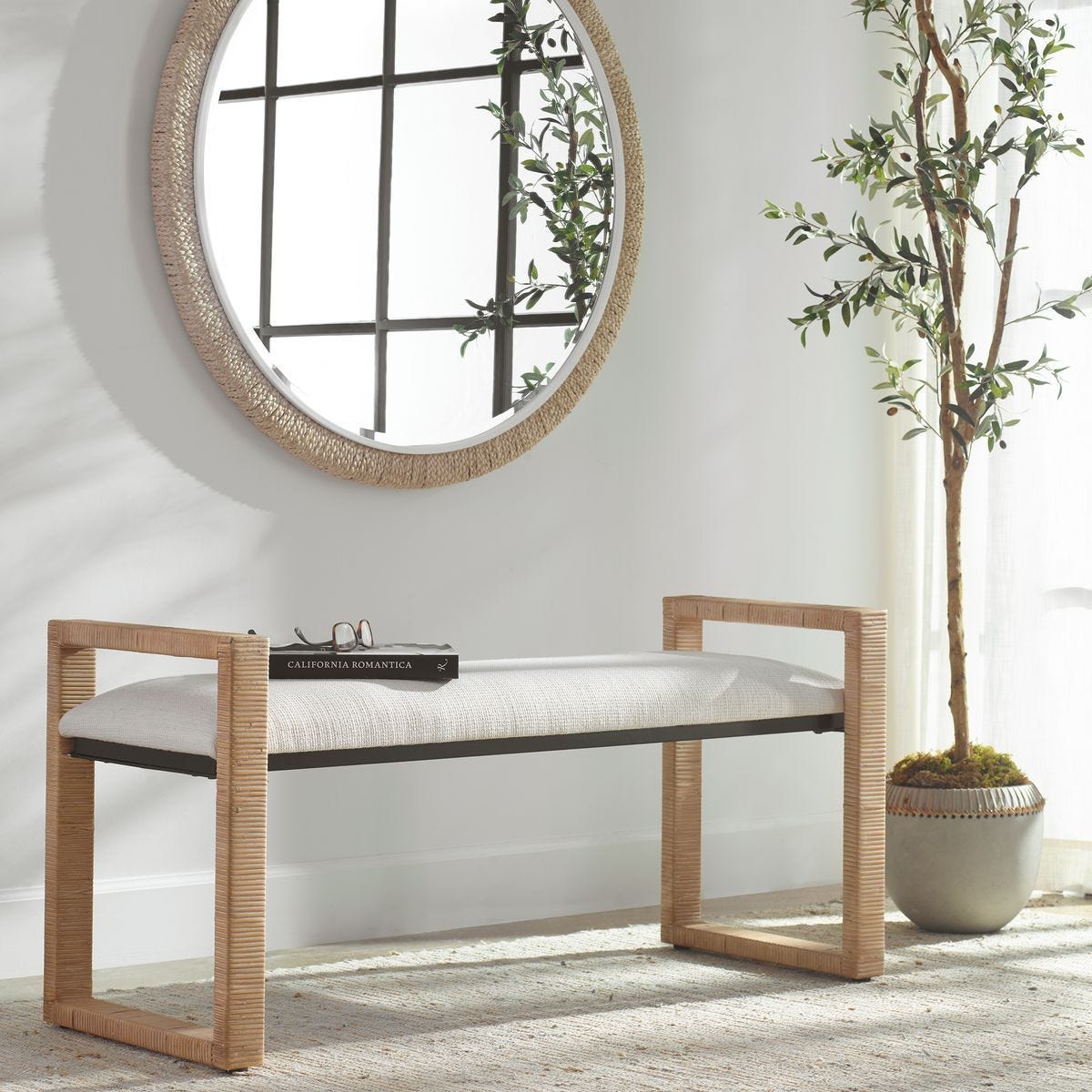 Areca Bench – Furniture by Uttermost | Sutter & Vale