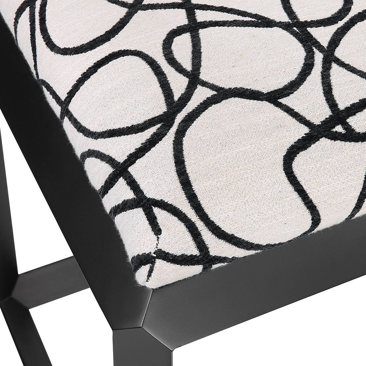 Curls Small Bench – Furniture by Uttermost | Sutter & Vale