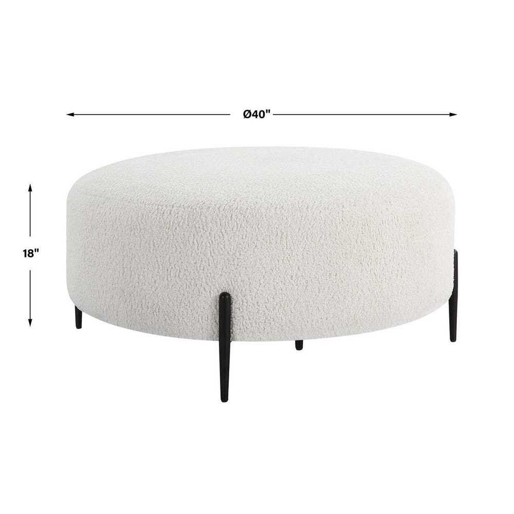 Arles Large Ottoman, Black