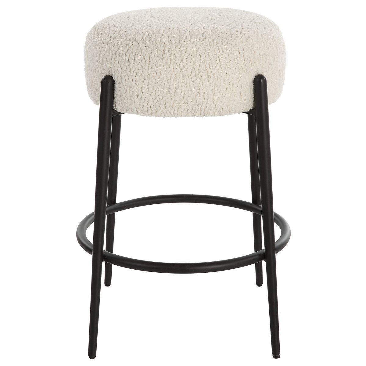 Arles Counter Stool, Black – Furniture by Uttermost | Sutter & Vale