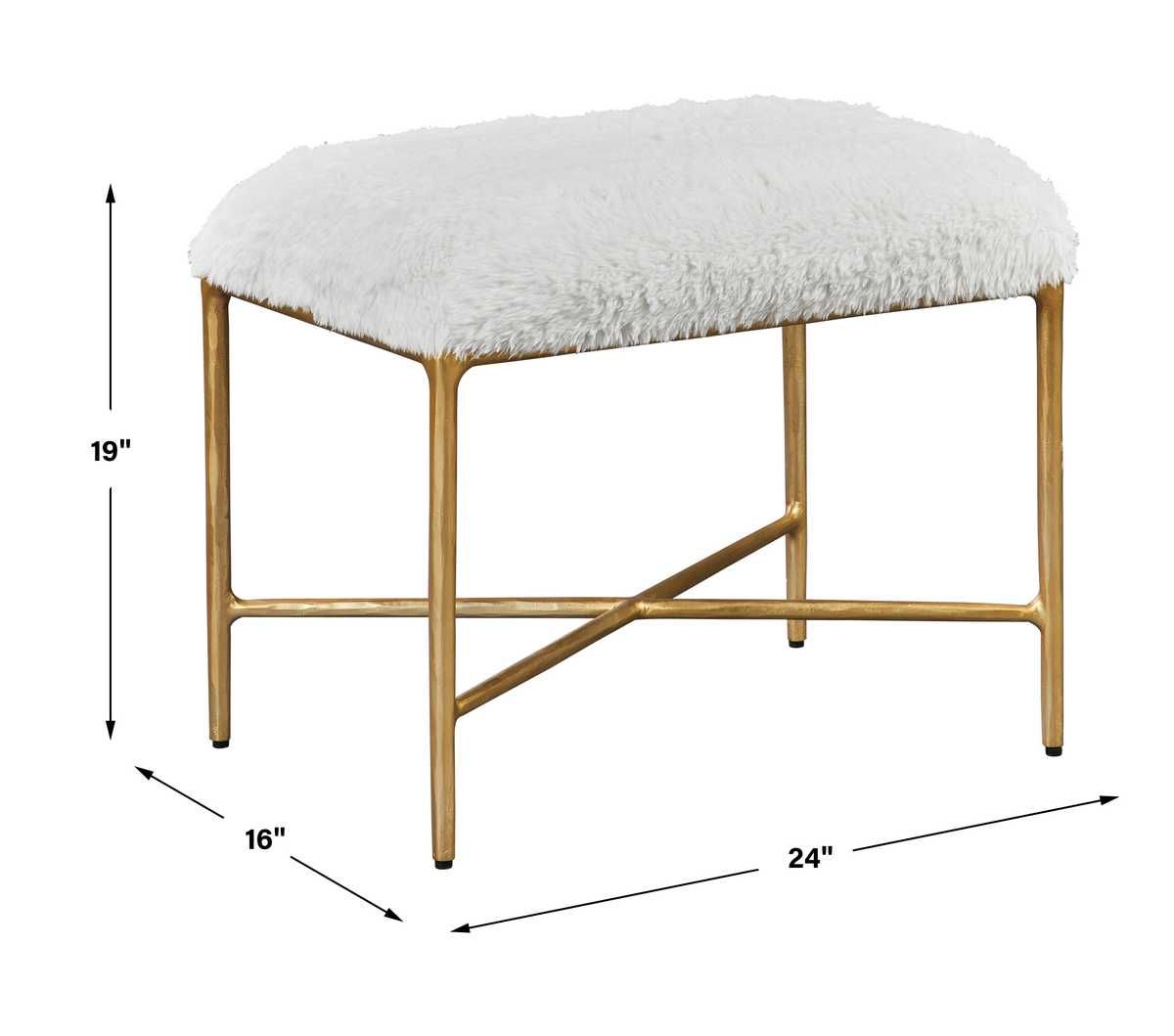Charmed Small Bench – Furniture by Uttermost | Sutter & Vale