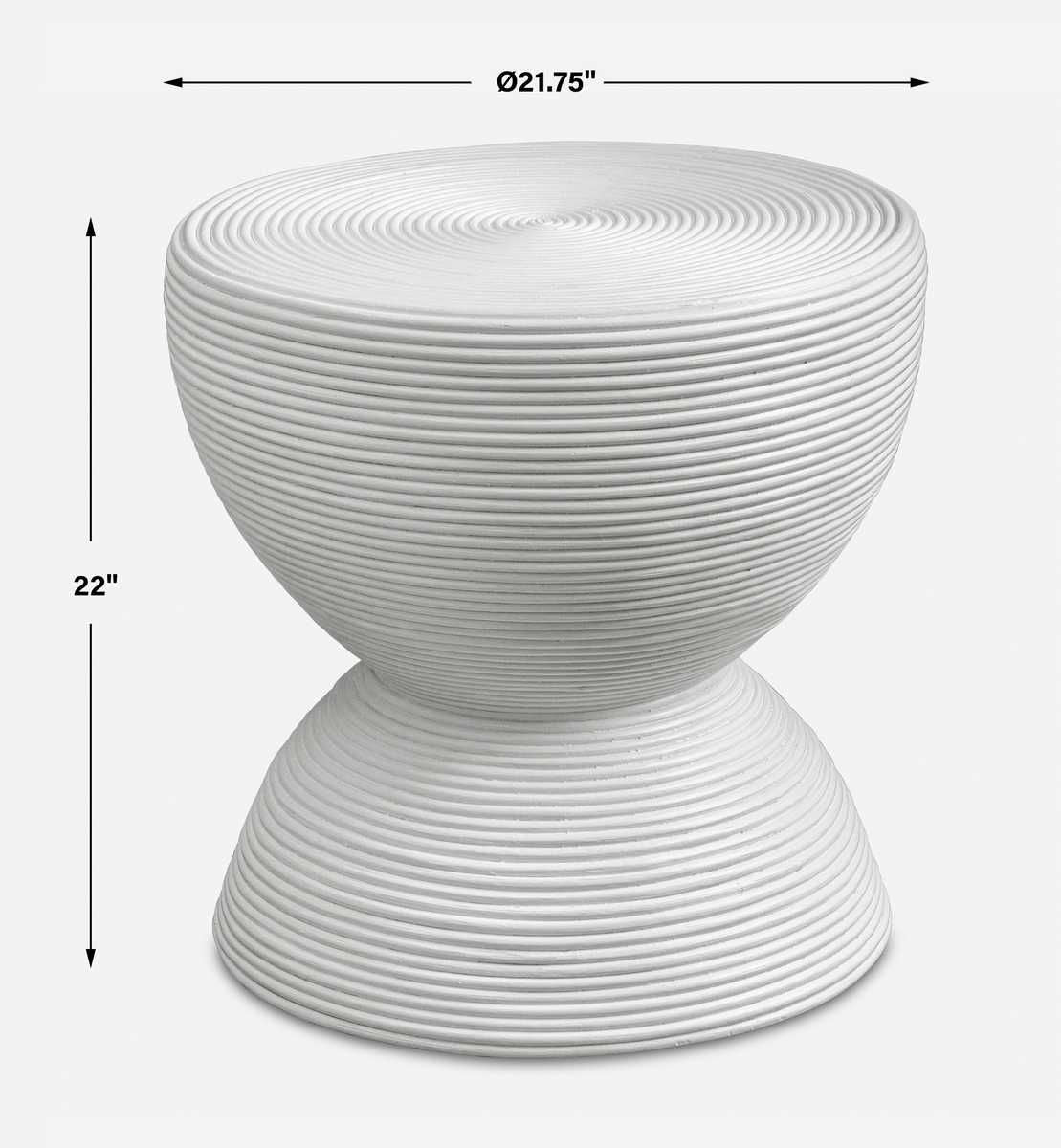 Bongo Side Table, White – Furniture by Uttermost | Sutter & Vale