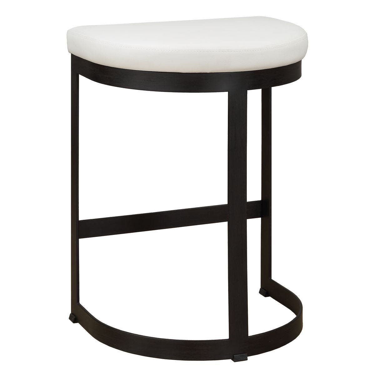 Ivanna Counter Stool, Black - White – Furniture by Uttermost | Sutter & Vale