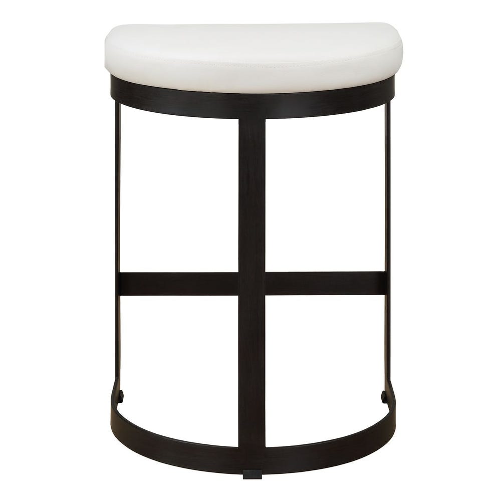 Ivanna Counter Stool, Black - White