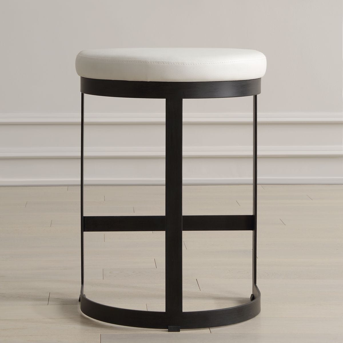 Ivanna Counter Stool, Black - White – Furniture by Uttermost | Sutter & Vale