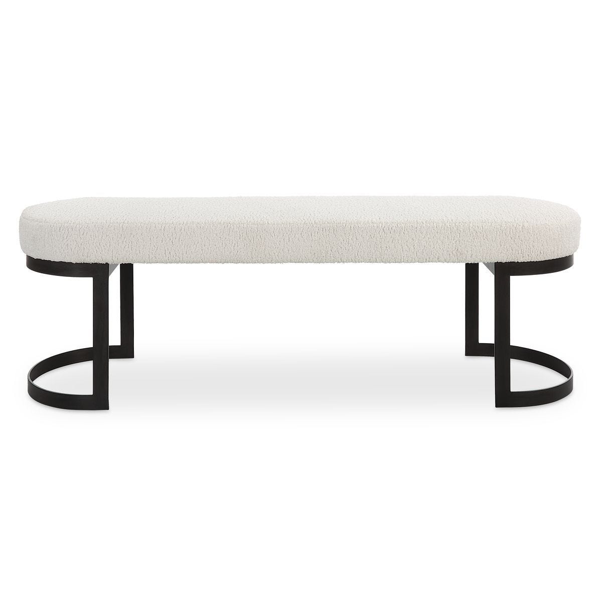 Infinity Bench, Black – Furniture by Uttermost | Sutter & Vale