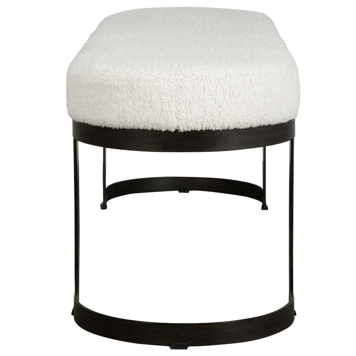 Infinity Bench, Black – Furniture by Uttermost | Sutter & Vale