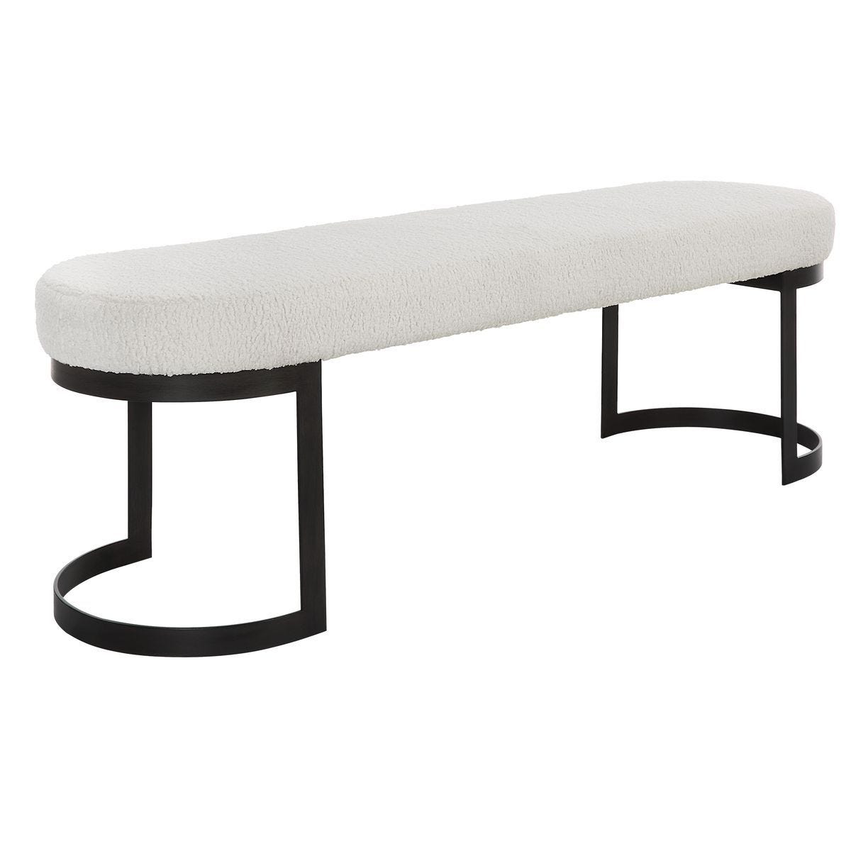 Infinity Bench, Black – Furniture by Uttermost | Sutter & Vale