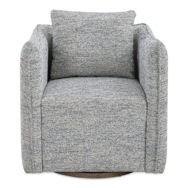 Corben Swivel Chair, Blue