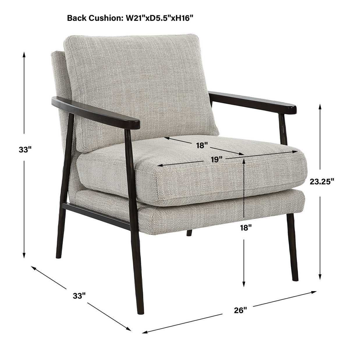 Sebastian Accent Chair – Furniture by Uttermost | Sutter & Vale