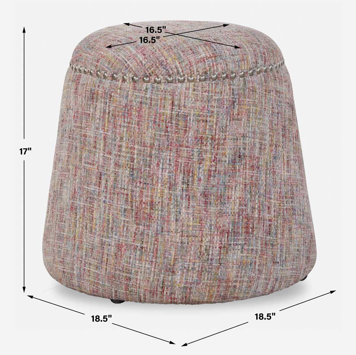 Gumdrop Ottoman, Confetti – Furniture by Uttermost | Sutter & Vale