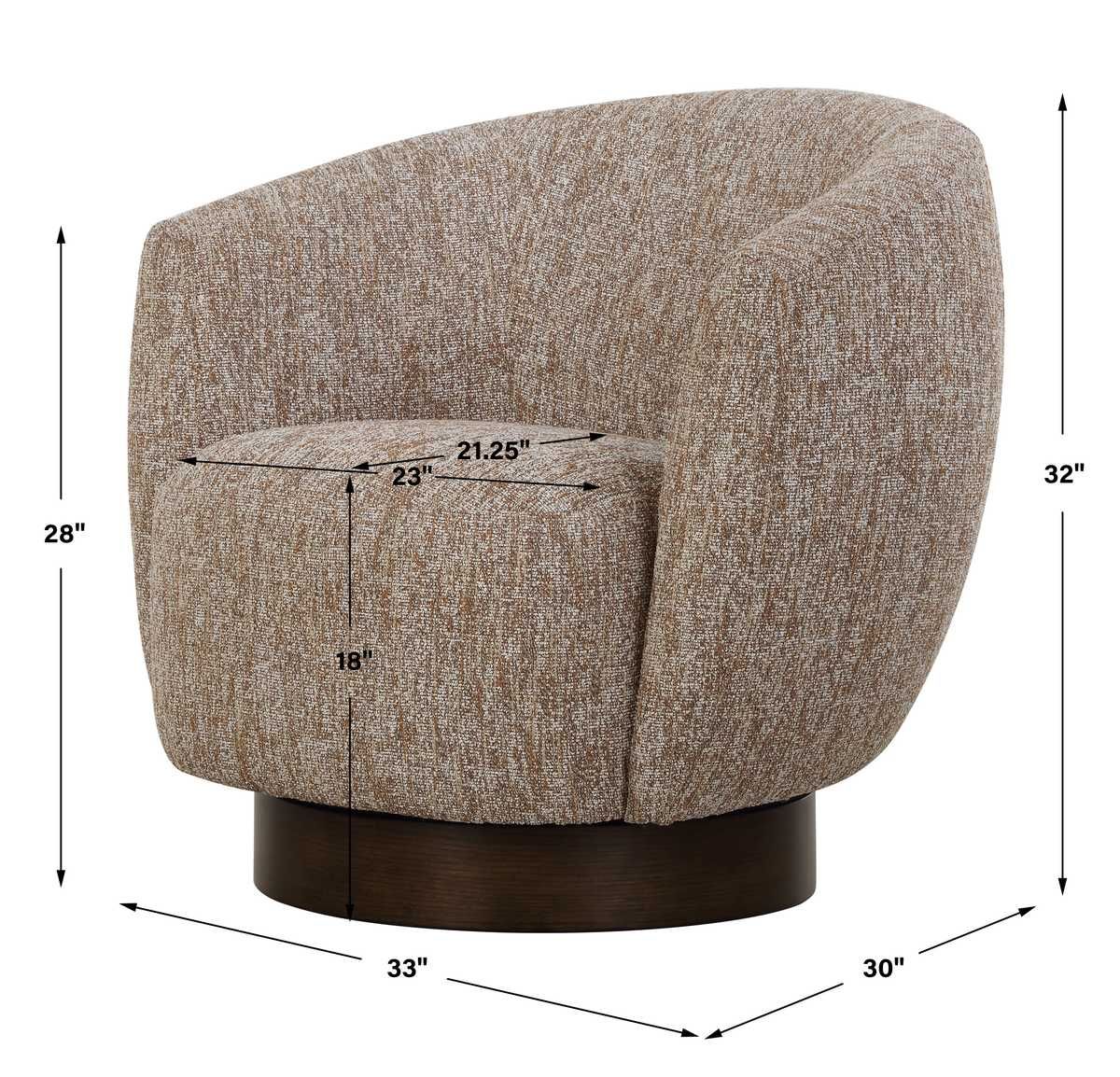 Dunes Swivel Chair – Furniture by Uttermost | Sutter & Vale