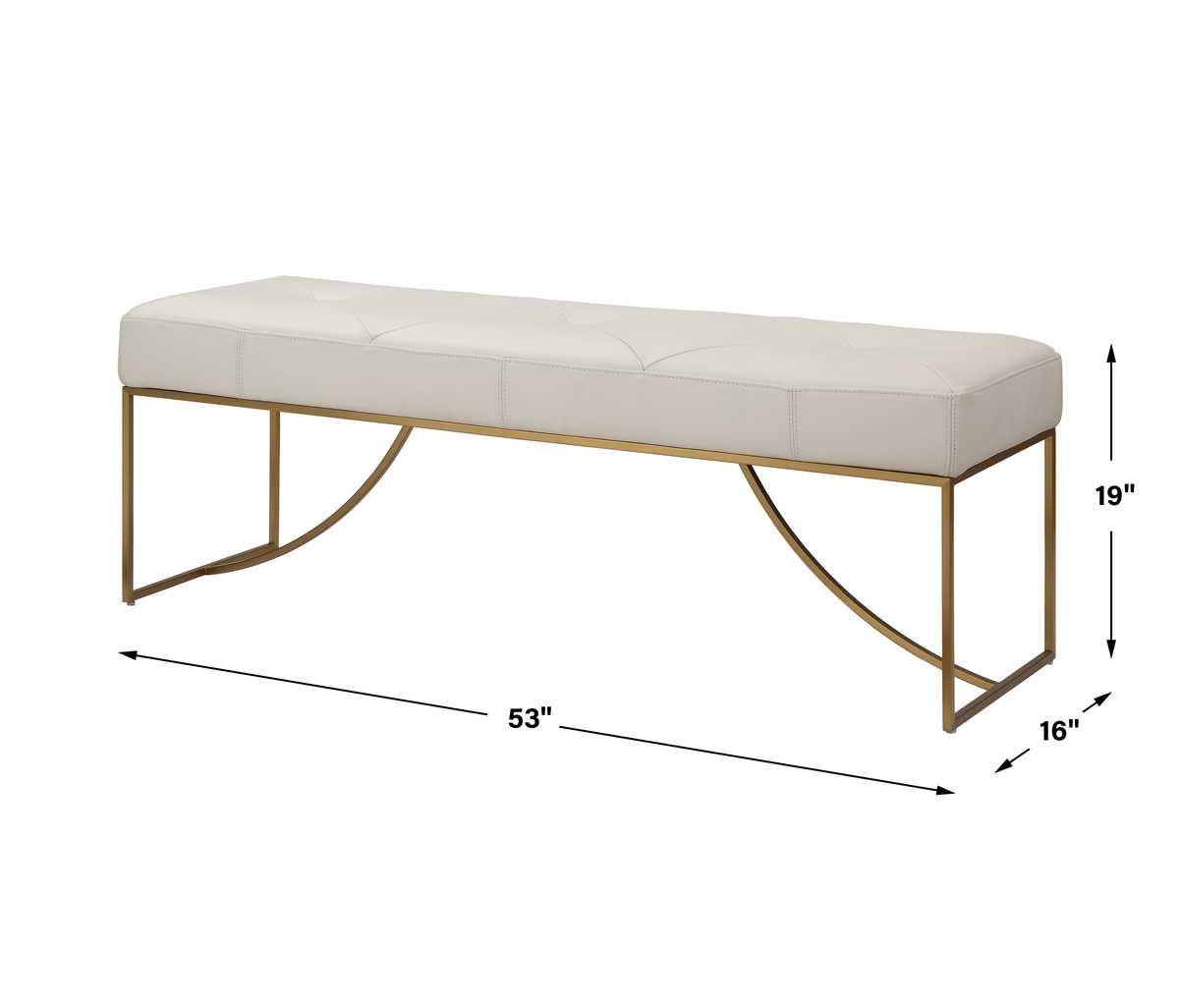 Swale Bench – Furniture by Uttermost | Sutter & Vale