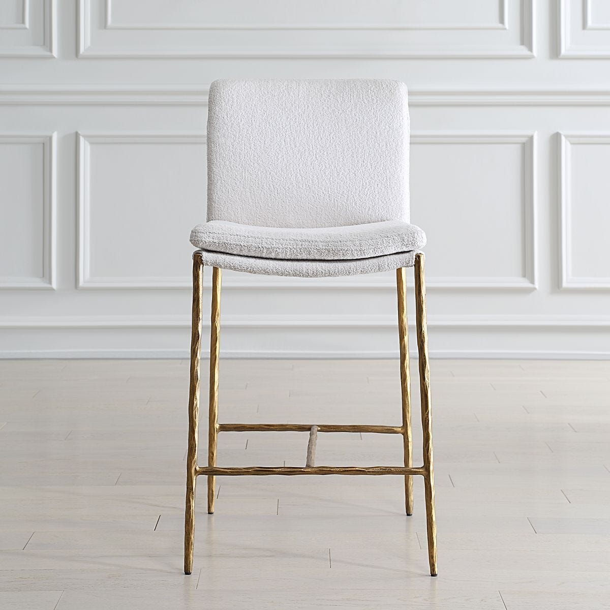 Ascend Counter Stool, White – Furniture by Uttermost | Sutter & Vale