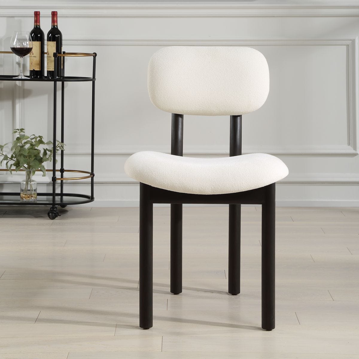Sculpt Dining Chair, White, 2 Per Box, Priced Each – Furniture by Uttermost | Sutter & Vale