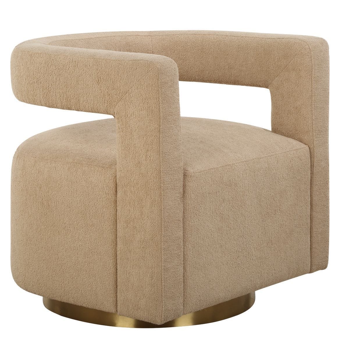 Grounded Swivel Chair – Furniture by Uttermost | Sutter & Vale