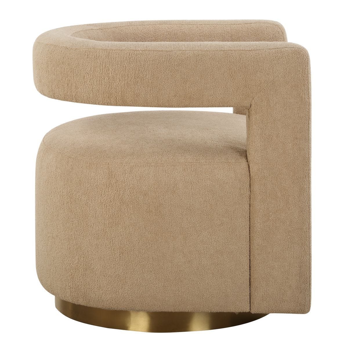 Grounded Swivel Chair – Furniture by Uttermost | Sutter & Vale