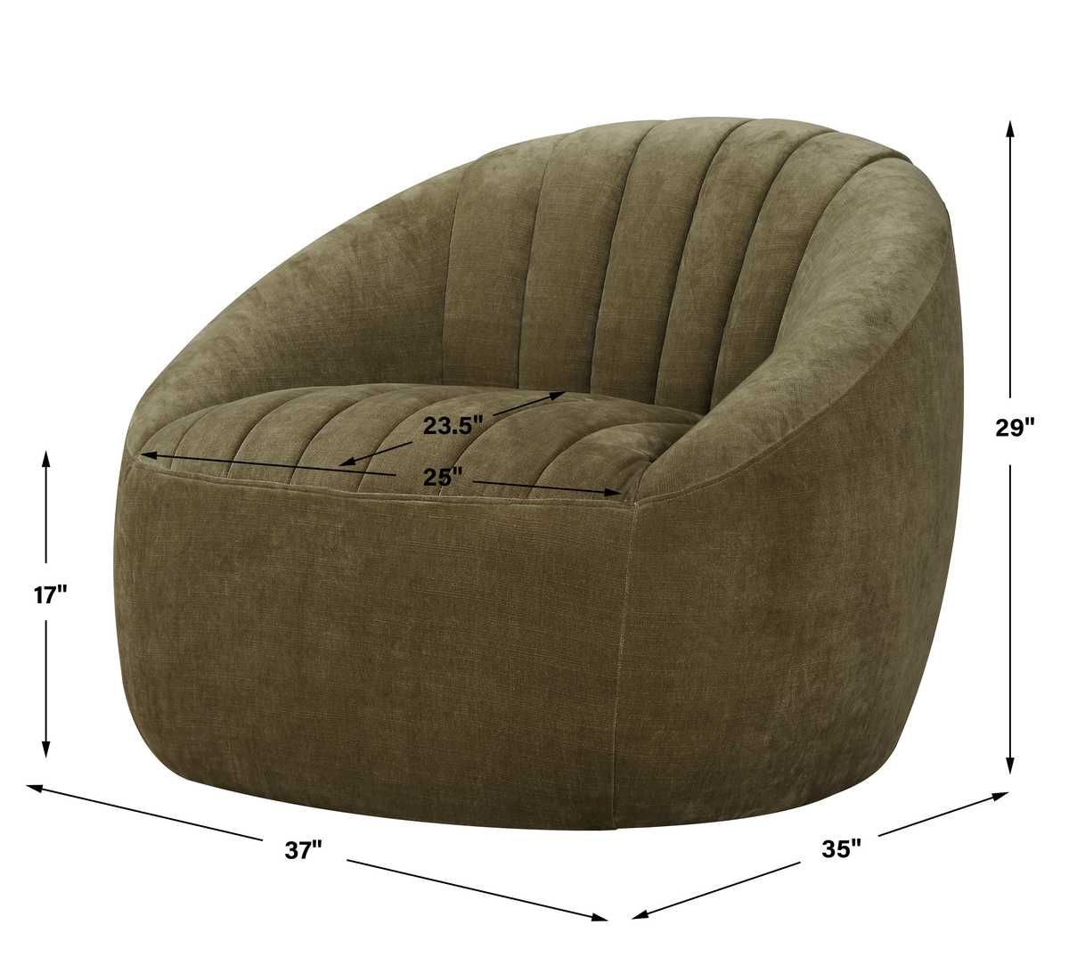 Narrows Swivel Chair – Furniture by Uttermost | Sutter & Vale