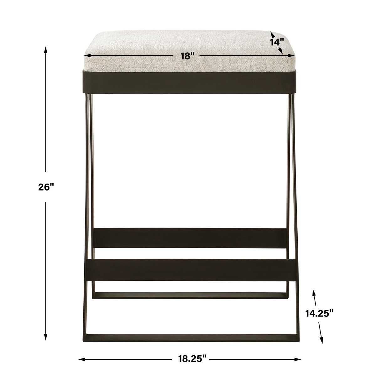Hover Counter Stool – Furniture by Uttermost | Sutter & Vale