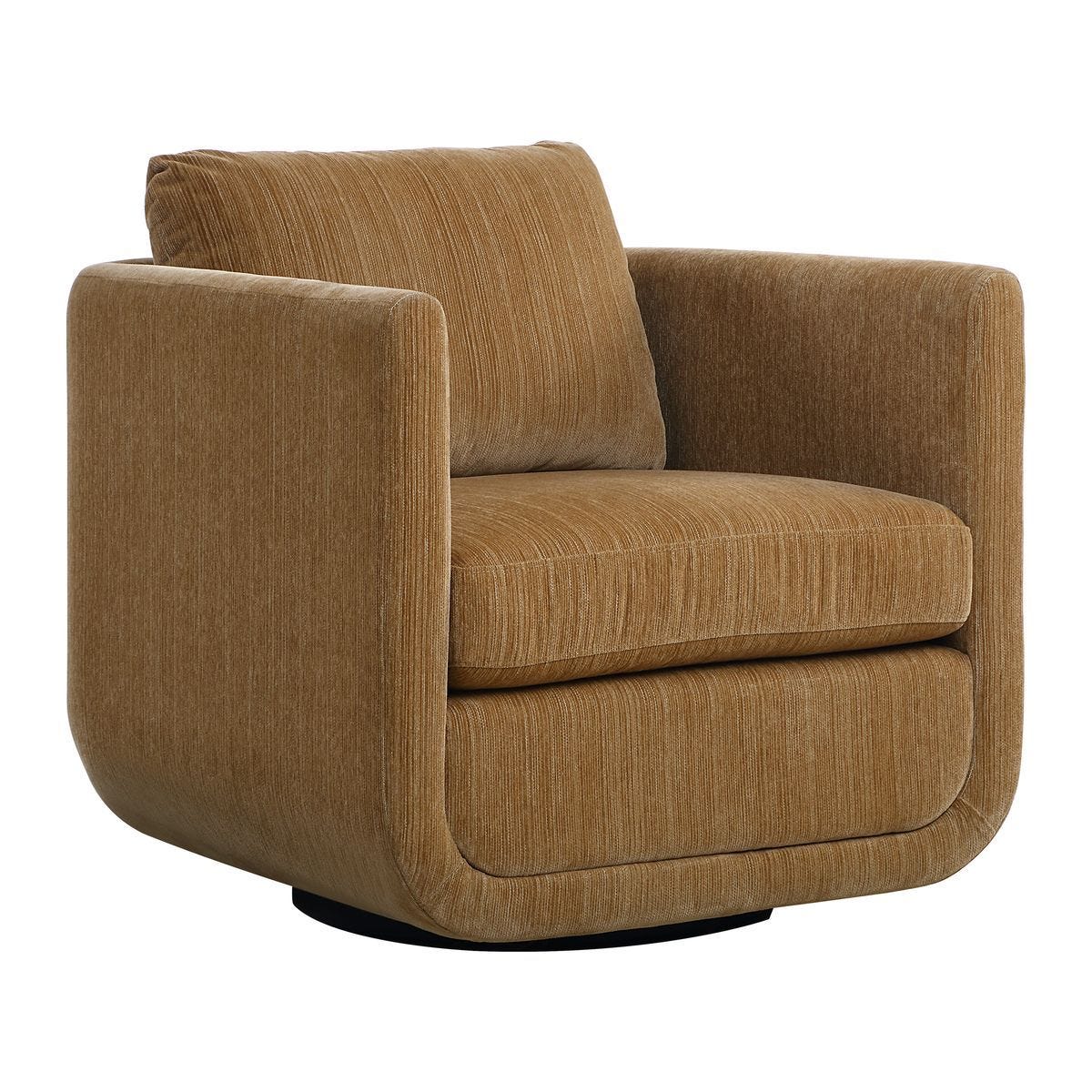 Abound Swivel Chair, Ginger – Furniture by Uttermost | Sutter & Vale