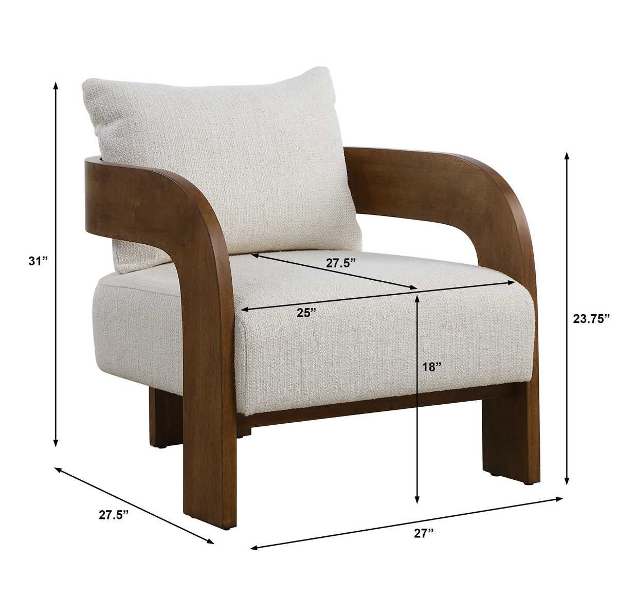 Rowan Accent Chair – Furniture by Uttermost | Sutter & Vale