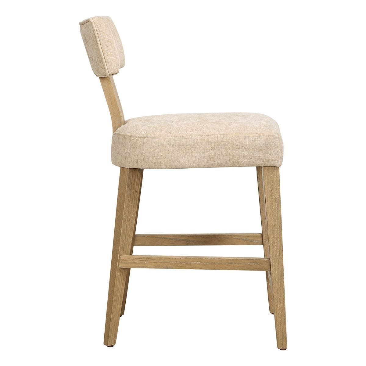 Elysian Counter Stool, Sand – Furniture by Uttermost | Sutter & Vale