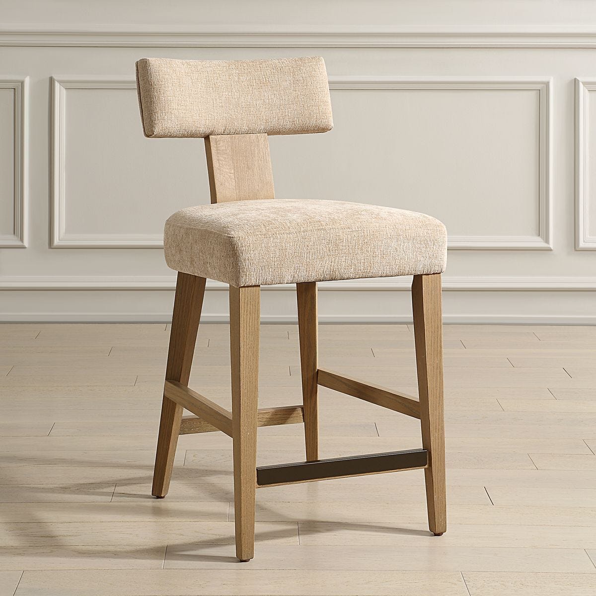 Elysian Counter Stool, Sand – Furniture by Uttermost | Sutter & Vale