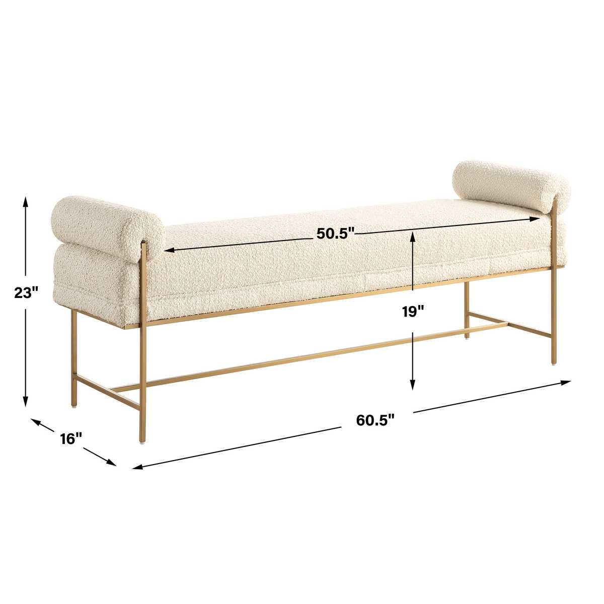 Bolster Bench – Furniture by Uttermost | Sutter & Vale