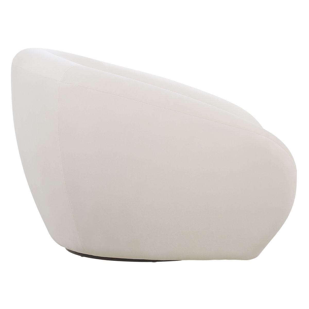 DeSoto Swivel Chair, Cream – Furniture by Uttermost | Sutter & Vale