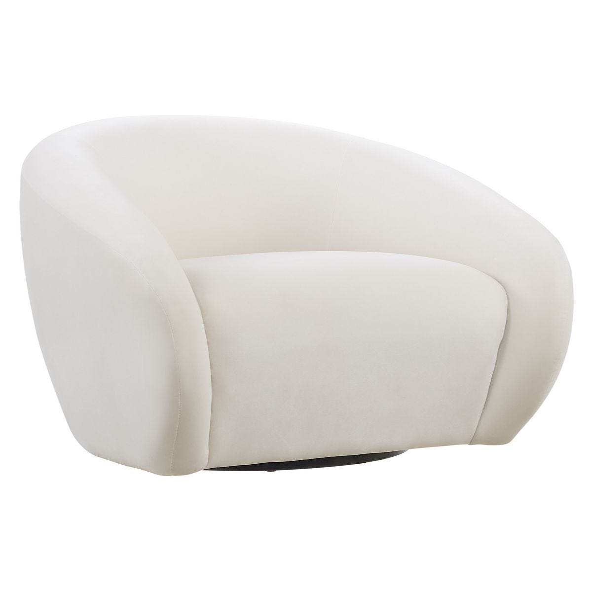DeSoto Swivel Chair, Cream – Furniture by Uttermost | Sutter & Vale