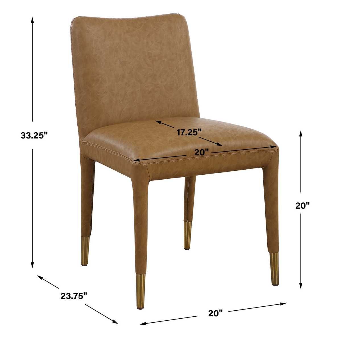 Conifer Dining Chair, Camel, 2 Per Box, Priced Each – Furniture by Uttermost | Sutter & Vale