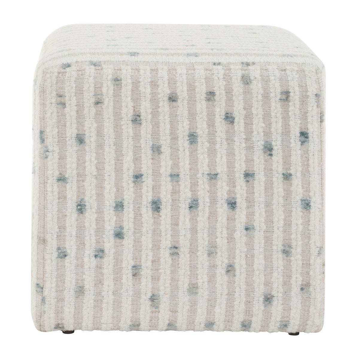 Joie Ottoman, Sea Blue – Furniture by Uttermost | Sutter & Vale