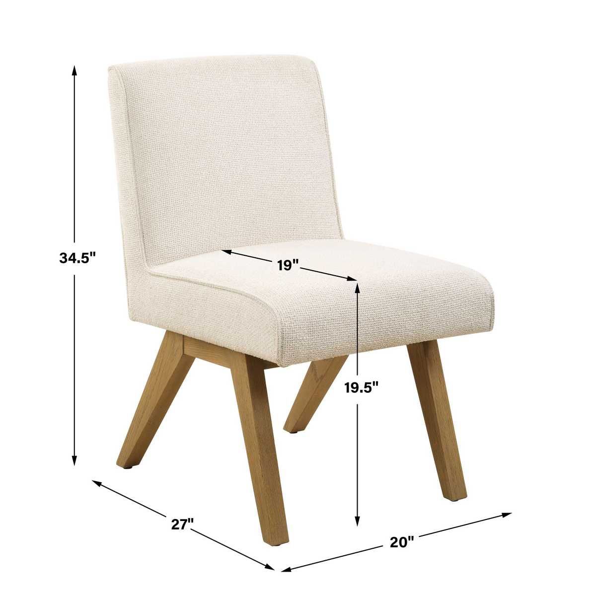 Blakely Armless Dining Chair – Furniture by Uttermost | Sutter & Vale